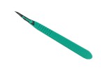 Scalpel green plastic handle