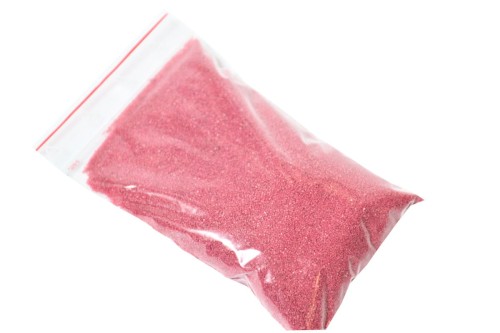 Piasek kwarcowy barwiony- kolor różowy- 150 g