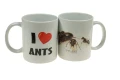 Kubek z napisem " I love ants "