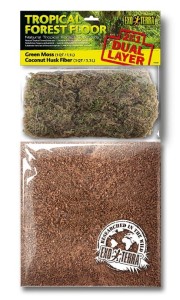 Two-layer substrate for the terrarium Tropical Forest Floor