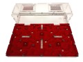 Formikarium akrylowe MegaCity  z czerwoną pokrywą