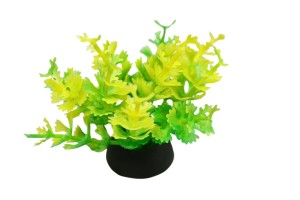 Artificial small plant No. 39 green-yellow