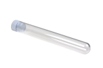 Transparent Test Tube 16/100 with White Cap