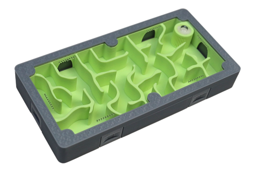 Gniazdo M pastelowy zielony- gniazdo do hodowli mrówek 3D