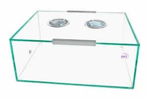 Ant Terrarium – Glass Arena 30 × 20 × 12 cm, Ø 50 mm Vents