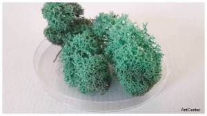 Tufts of moss -  turquoise color