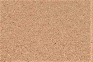 Fine-grain cork mat